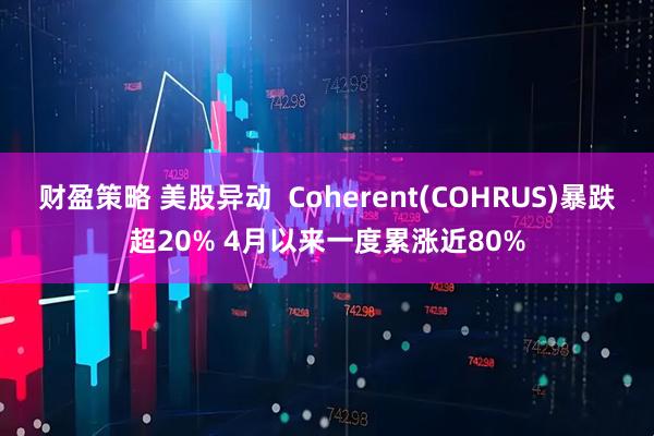 财盈策略 美股异动  Coherent(COHRUS)暴跌超20% 4月以来一度累涨近80%