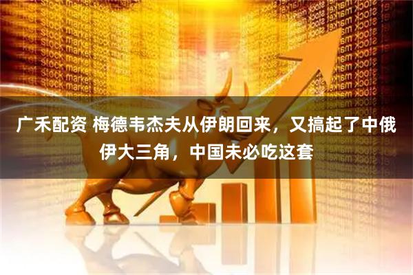 广禾配资 梅德韦杰夫从伊朗回来，又搞起了中俄伊大三角，中国未必吃这套